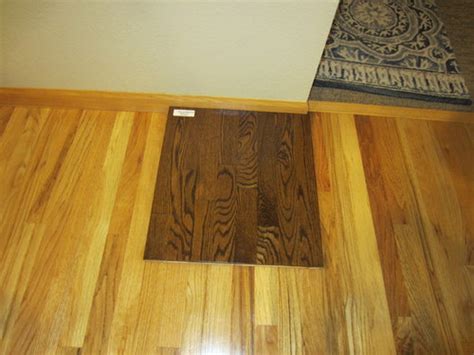 Staining oak from honey oak to dark the fast and easy way. Dark floors with light trim? How to work with honey oak trim?