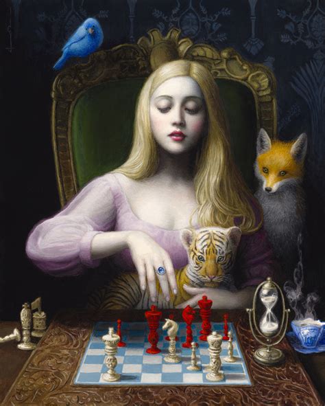 Surreal Art Painting Chess By Chie Yoshii