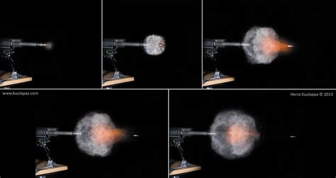 High Speed Ballistics Directing Blast Different Ways The Firing