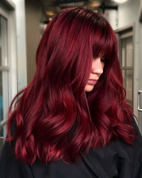 Cabello Rojo La Nueva Tendencia Del B Squeda De Google Wine Hair Wine Hair Color Dark