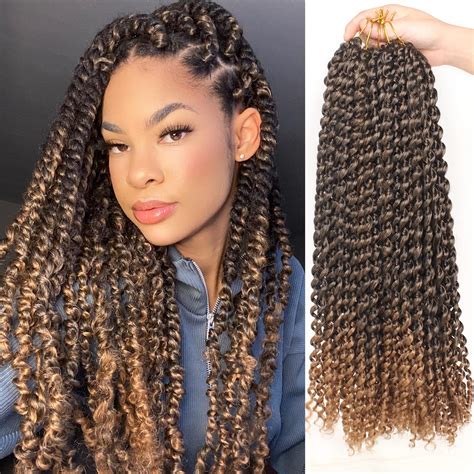 Buy Xtrend 6 Packs 18 Inch Passion Twist Crochet Hair Water Wave Long