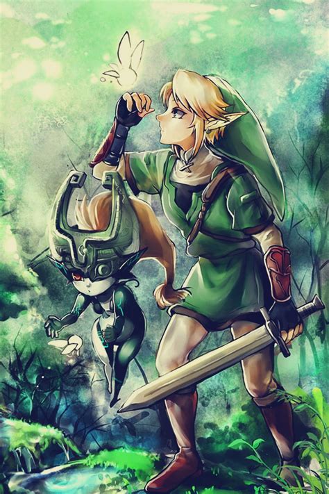 Zelda Twilight Princess Midna And Link