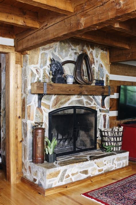 Bold And Eclectic Log Cabin Living Room The Big Reveal One Room