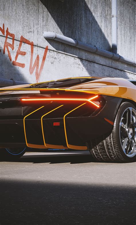 1280x2120 2021 Lamborghini Centenario Yellow Cgi Rear 4k Iphone 6 Hd