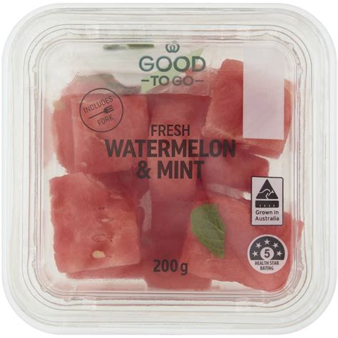 Perfection Freshly Cut Watermelon And Mint 220g Woolworths