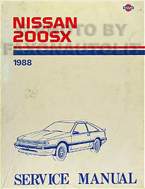 1988 Nissan 200SX Wiring Diagram Manual Original