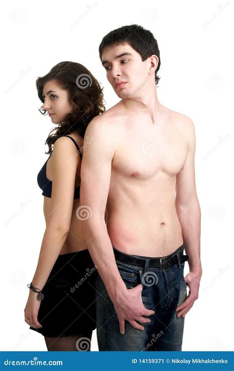 Sad Naked Couple Having An Argument Stock Photo Cartoondealer Com