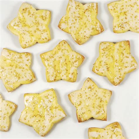 Lemon ricotta cookies with lemon glaze. Lemon Star Cookies with Lemon Glaze - Fresh Chef Experience