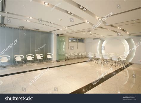 Interior Futuristic White Boardroom Stock Photo Edit Now 27905245