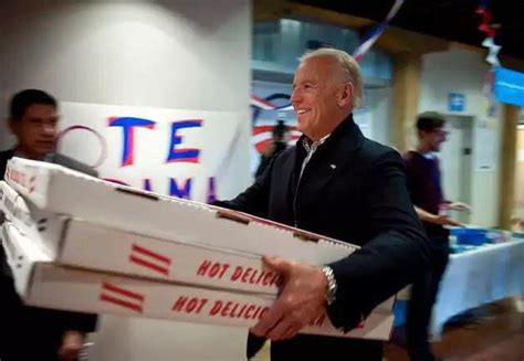 Joe Biden With Pizza Joe Biden Know Your Meme