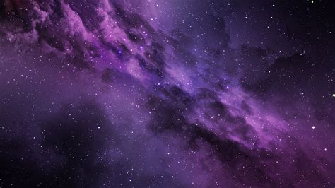 Download Clouds Space Purple Wallpaper 2560x1440 Dual