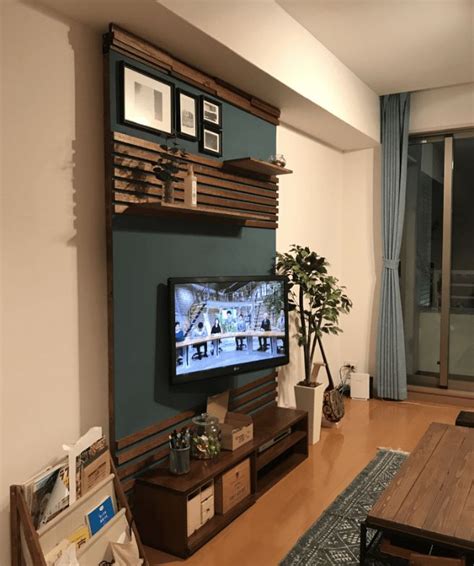 Maybe you would like to learn more about one of these? ラブリコで壁を作りテレビを壁掛けにDIYするアイデア | テレビ ...