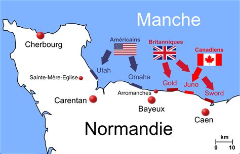 Cartedebarquement Histoire De La Normandie