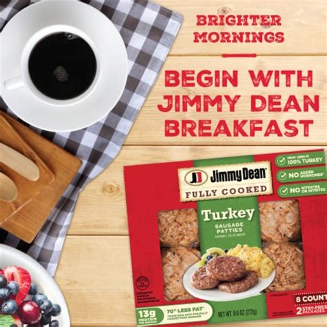 Jimmy Dean Fully Cooked Breakfast Turkey Sausage Patties 9 6 OZ Kroger