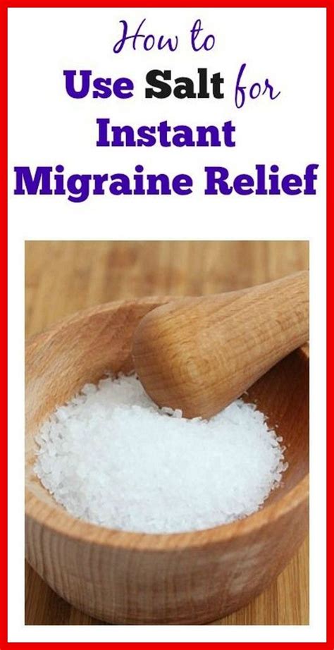 How To Stop A Migraine Instantly With Salt In 2020 Instant Migraine