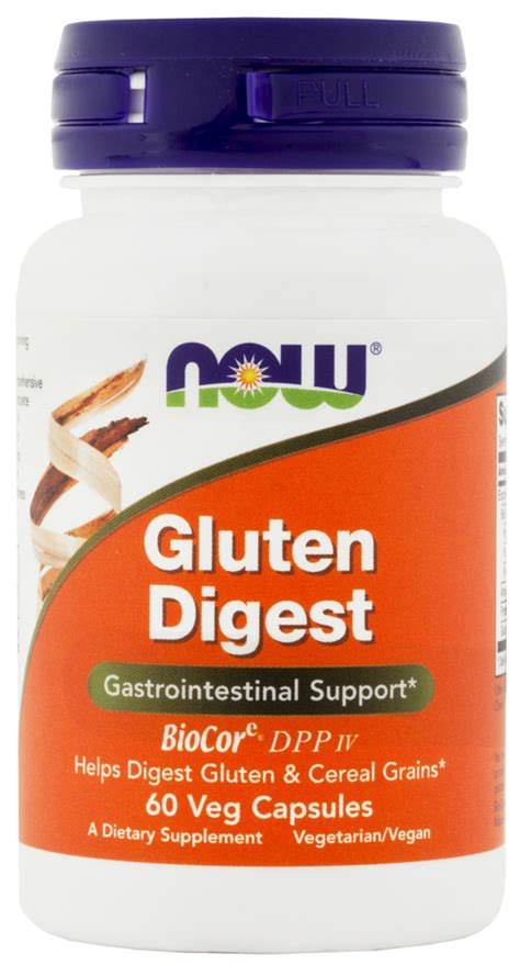 Gluten Digest 60 Veg Capsules Gluten Digest Enzymes Nutrition