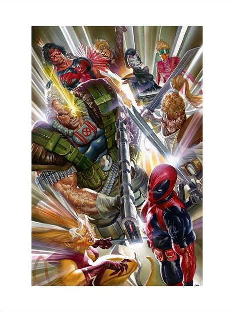 Marvels 4 X Force By Alex Ross Deadpool Wade Wilson Character