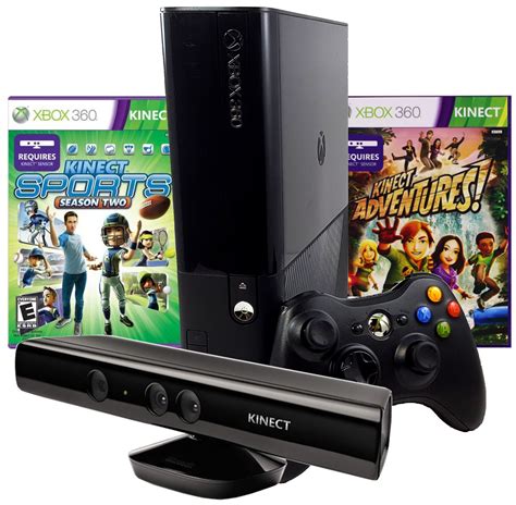 Restored Xbox 360 4gb Console Kinect Sensor And Kinect Sports Season