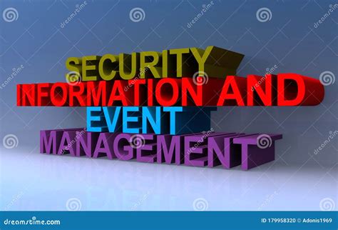Security Information And Event Management Stock Illustration