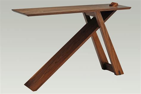 We also provide custom made furniture tailored to fit your home! Knock-Down Walnut "Wedge" Entry Table | Furniture ...