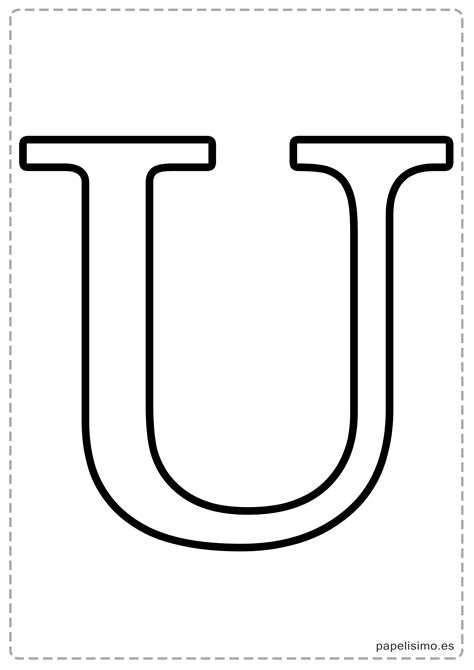 Plantillas de letras del abecedario (grandes) para imprimir y recortar. Letras grandes para imprimir - PAPELISIMO