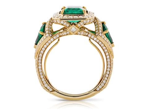 Kat Florence Emerald And Diamond Ring Prestige Online Store Luxury