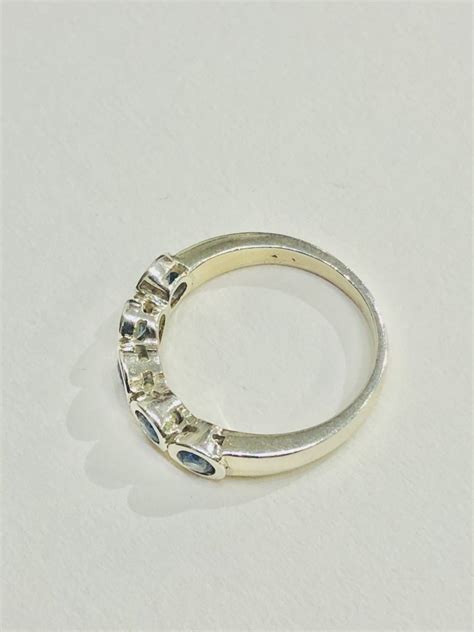 Natural Blue Sapphire Sterling Ring Lihiniya Gems