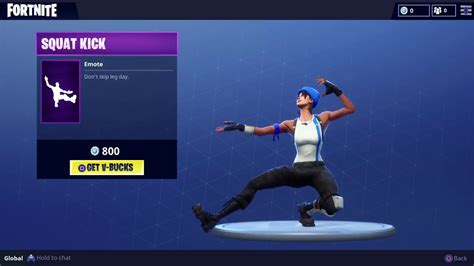 Fortnite Squat Kick Emote 3d Model By Skin Tracker St