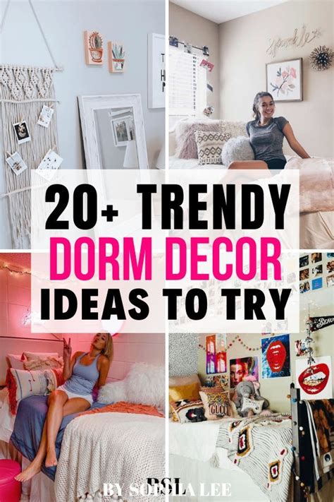 21 Dorm Decor Ideas That We Are Obsessing Over For 2020 By Sophia Lee Dorm Decorations Dorm