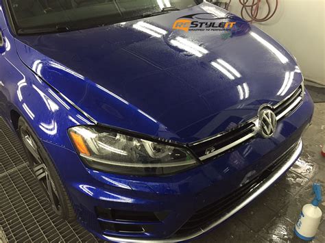 Think of it as a sticker and if you have ever tired to stick it to a dirty surface, all the dirt and grime stick to the sticker and it's not able to grip the surface, the same concept on wrap material. Volkswagen Golf R with 3M Pro Series clear paint ...