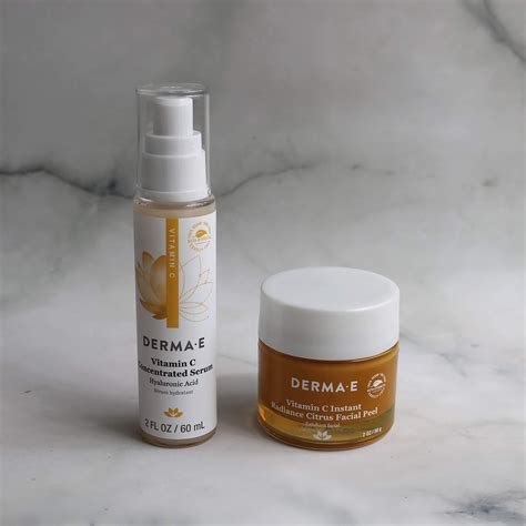 Derma E Vitamin C Concentrated Serum And Instant Radiance Citrus Facial