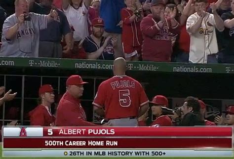 Albert Pujols Becomes 26th Player In Mlb History To Hit 500 Home Runs