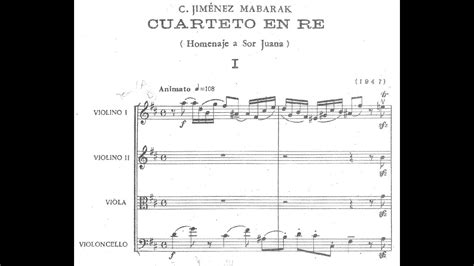 Carlos JimÉnez Mabarak Homenaje A Sor Juana Cuarteto De Cuerdas En Re
