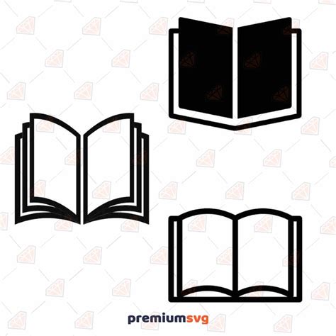 Open Book Svg Vector File Premiumsvg