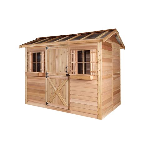 Find a garden shed to keep your supplies safe throughout the year. Cedarshed (Common: 10-ft x 8-ft; Interior Dimensions: 9.62 ...