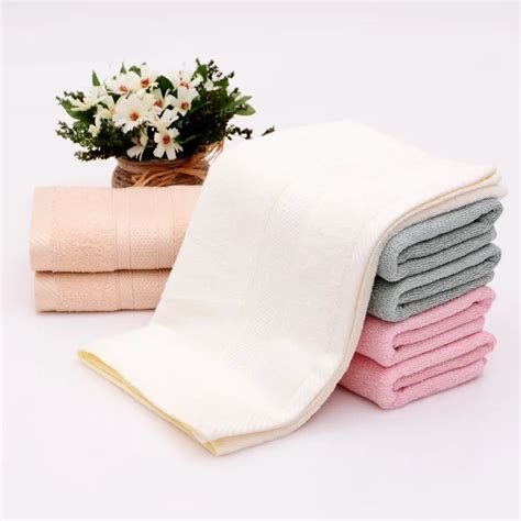 3475cm 4pcs Luxury Organic Bamboo Face Towels Setsdecorative Terry