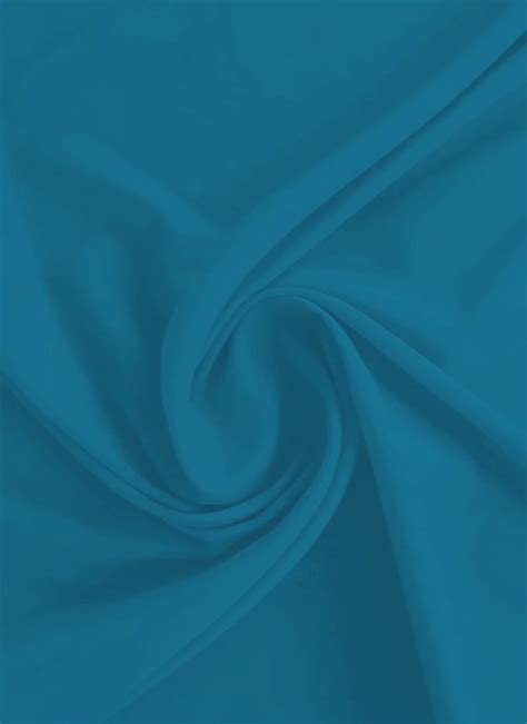 Buy Ethnovog Turkish Tile Blue Crepe Fabric Faux Crepe Blended Solids