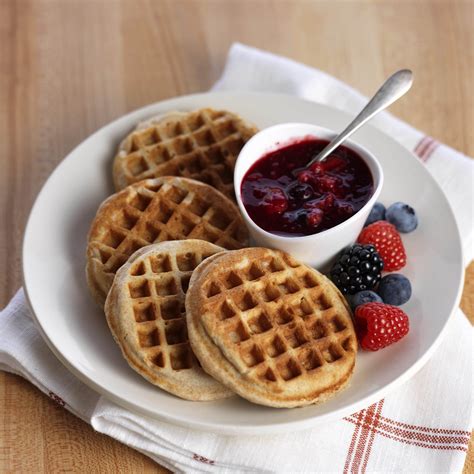 Whole Wheat Waffles With Mixed Berry Sauce Driscolls