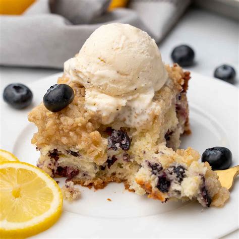 Blueberry Buckle With Lemon Syrup Recipe Chef Dennis