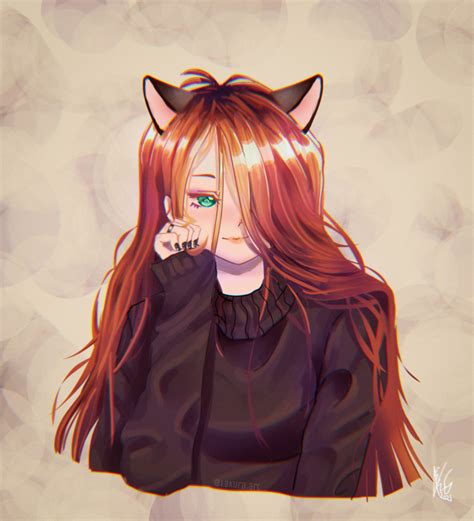 Artstation Cat Ears Anime Girl