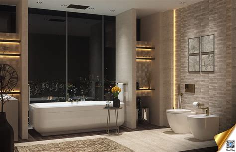 Modern Bathroom Decorating Ideas Combined With Backsplash Design Looks