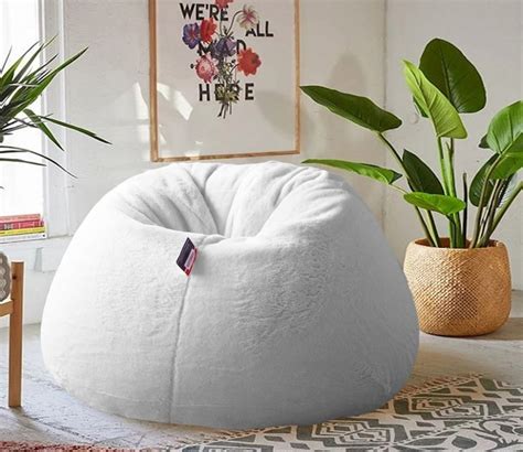Buy Luxury Furr Bean Bag Cover For Adults White Xxxl Online In India At Best Price Modern