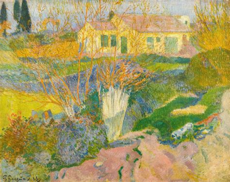 Paul Gauguin 1848 1903 Les Mas Environs Darles 1888 Oil On