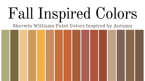 Fall Paint Color Inspiration From Sherwin Williams Fall Paint Colors