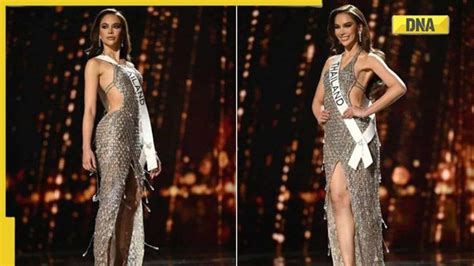 miss universe thailand anna sueangam iam dazzles in gown made from pull tabs of drink cans