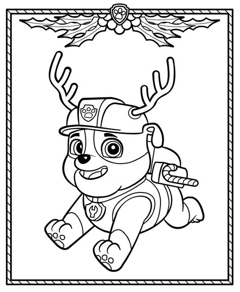 Paw patrol christmas coloring pages. Christmas Coloring Pages