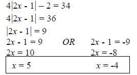 How do you solve x with a fraction? Practice test over linear equations and inequalities