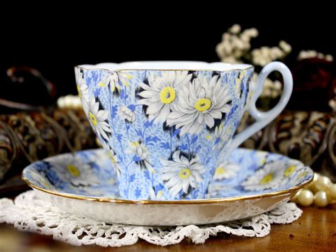 Agent (153) manufacturer (132) trading company (94) buying office (82) importer (72) fine porcelain/fine bone china cup & saucer 2. Shelley Blue Daisy Chintz Tea Cup and Saucer, English Bone ...