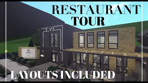 Modern Restaurant Tour Welcome To Bloxburg Youtube