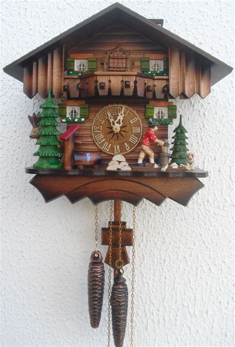 Animated German Cuckoo Clock Black Forest Clock With Cuckoo Sound